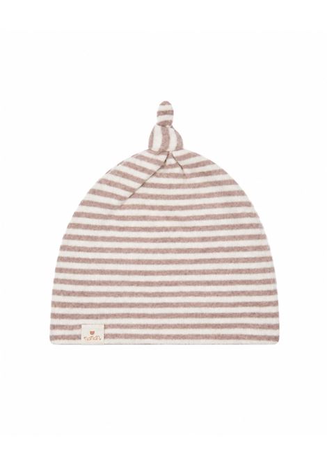 Cappello con nodo NANAN | I26030RIGHE BEIGE